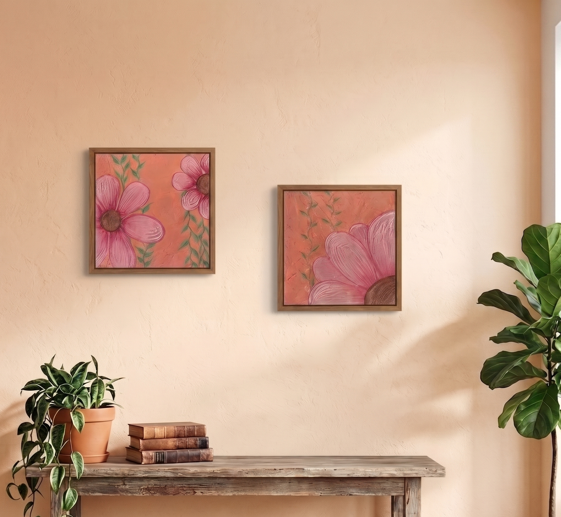 Petals in Terracotta