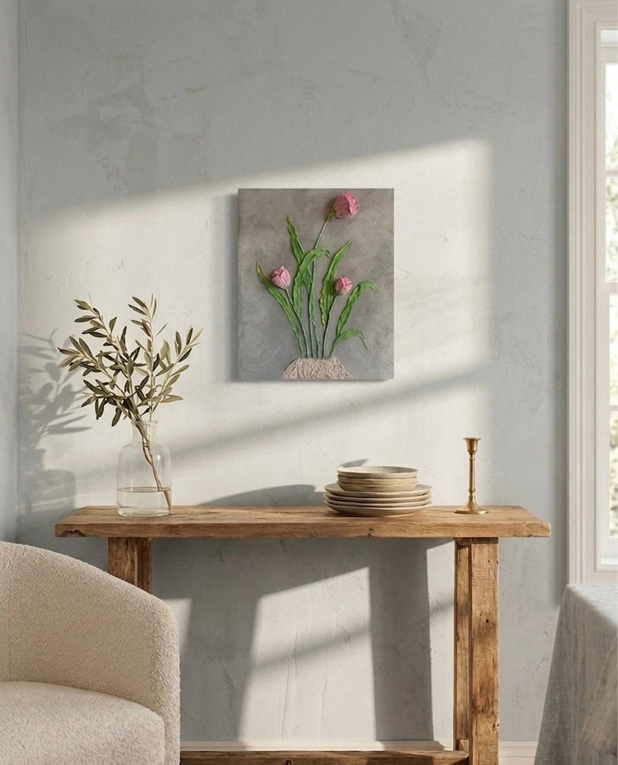 Blush & Basalt Tulips