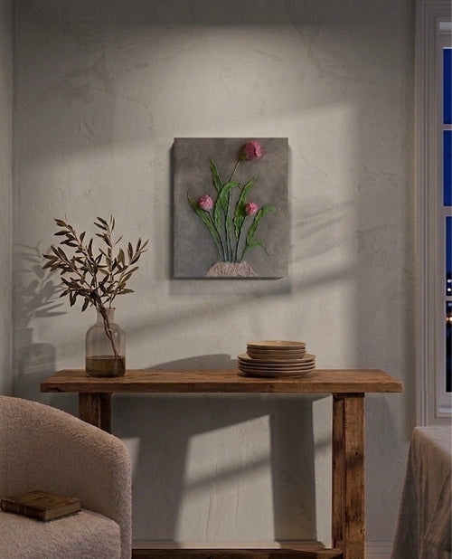 Blush & Basalt Tulips